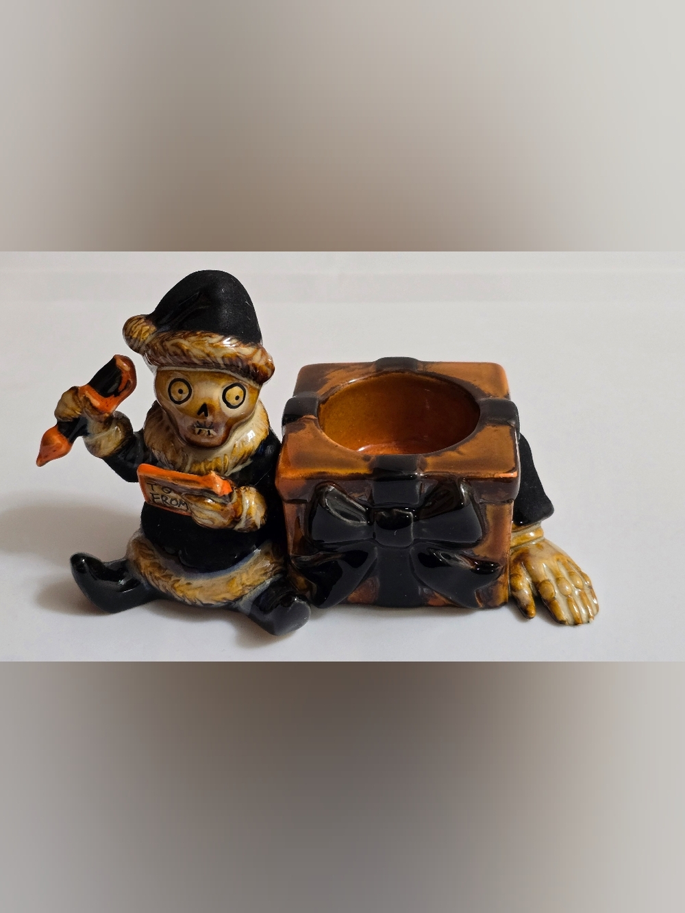 2011 Yankee Candle Boney Bunch Elf Tealight Holder RETIRED New Halloween